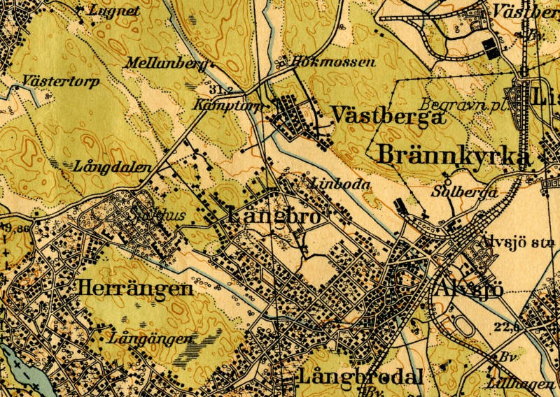 Karta Långbro 1937
